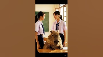 Capy không có tiền đóng quỷ lớp vì nhà nghèo #capybara