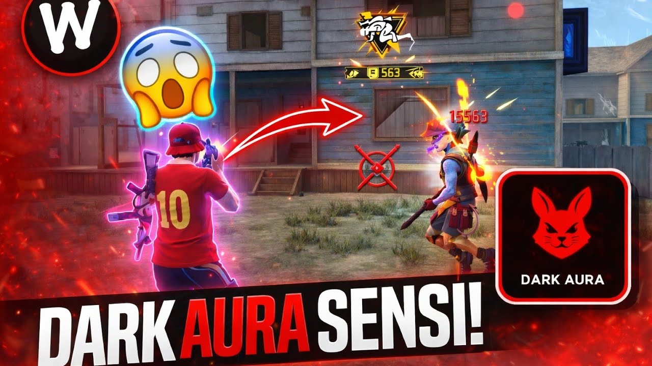 DARK AURA SENS 😈 | 99% HEADSHOT || free fire headshot setting | headshot setting free fire 