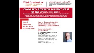 Community Research Academy Week 6