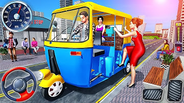 Modern Tuk Tuk Rickshaw Driving - City Mountain Auto Driver Simulator 2022 - Android GamePlay #2