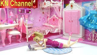 KHÁM PHÁ BÊN TRONG NGÔI NHÀ TRONG MƠ CỦA BÚP BÊ BARBIE