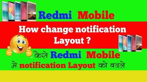 How to change the notification layout of Redmi Mobile # change the notification layout.