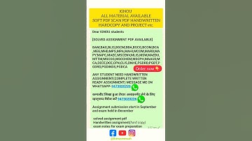 IGNOU SOLVED ASSIGNMENT 2025 / #ignou_update #handwrittennotes #ignou #ignoushort #viralvideo