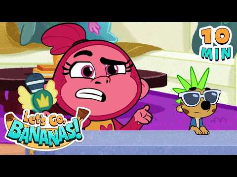 Papa HATES Our New Song! 😂 | Funny Cartoons for Kids | Let's Go Bananas | Scholastic After School