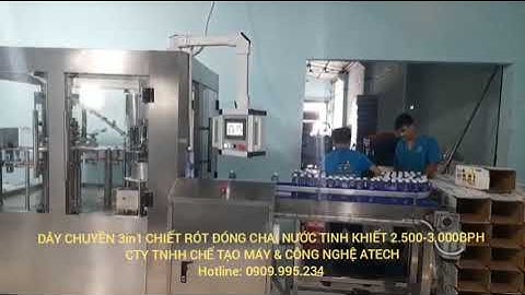MÁY CHIẾT RÓT ĐÓNG CHAI PET, Công suất 2500-3000 Chai/ giờ (2)