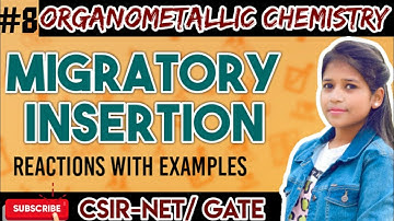 Migratory insertion reactions in organometallic chemistry | Csir-Net | Gate | Study in Lockdwn