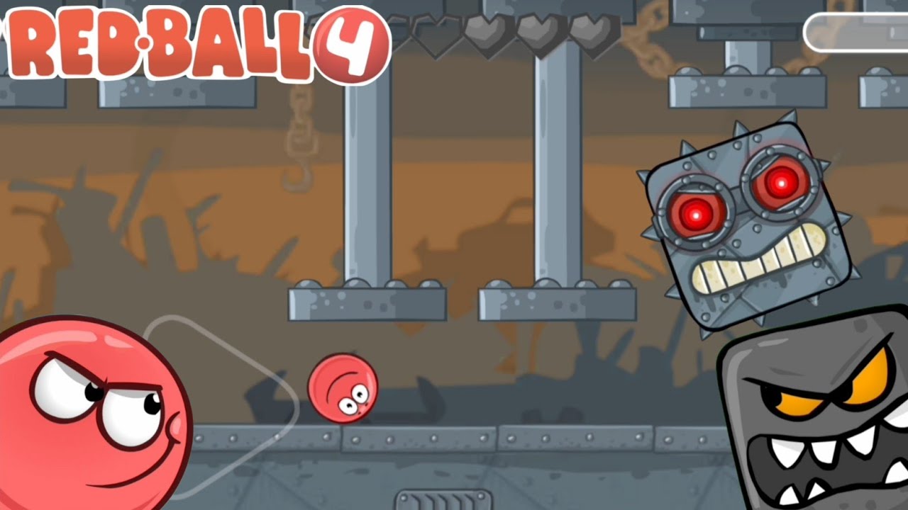 #6 THIRD BOSS FIGHT WITH IRON BOSS [ RED BALL 4 ] - YouTube