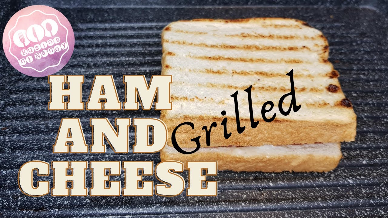 Grilled Ham and Cheese Sandwichfeaturing stonewarePanlasang Pinoy