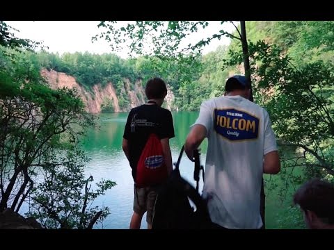 Pa Quarry Cliff Jumping Youtube
