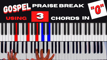 HOW TO PLAY GOSPEL PRAISE BREAK MUSIC WITH 3 EASY CHORDS|FOR BEGINNERS IN G