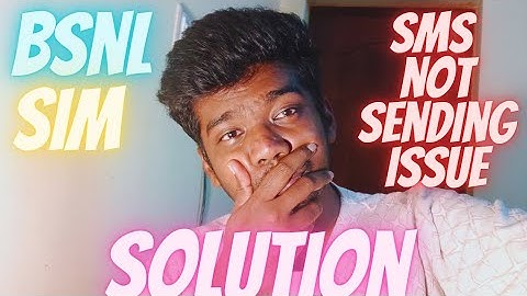 BSNL SIM MESSAGE NOT SENDING ISSUE AND SOLUTION || TAMIL