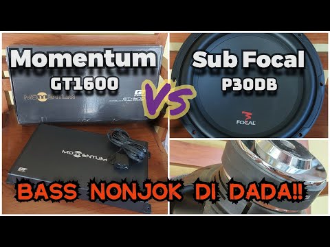 BASS NONJOK DADA Power Monoblock Momentum GT1600 vs Subwoofer FOCAL 12' P30DB 2