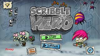 Scribble hero zombie survival gameplay