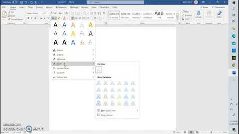 HOW TO CREATE A GLOW TEXT EFFECT ON MICROSOFT WORD