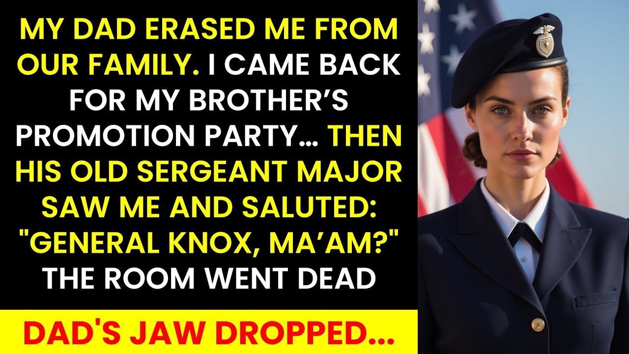 My Dad Said I Failed — Then His Old Sergeant Saluted Me 'General Knox, Ma’am'