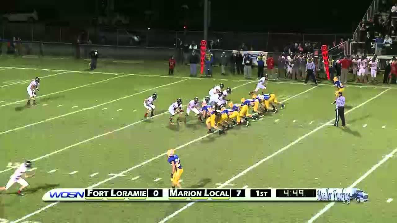 Ft. Loramie vs 1 Marion Local Football YouTube