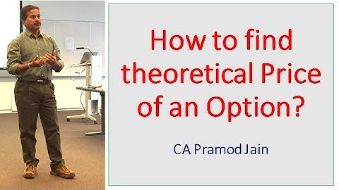 How to find theoretical Price of an Option? I CA Pramod Jain