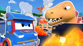 Jurassic World : Dinosaurs are back! 🦖 Rescue Team must act FAST! | Cars & Trucks Rescue for Kids