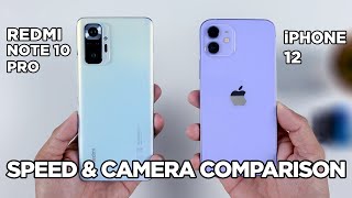 Redmi Note 10 Pro vs iPhone12 SPEED TEST & CAMERA Comparison | Zeibiz