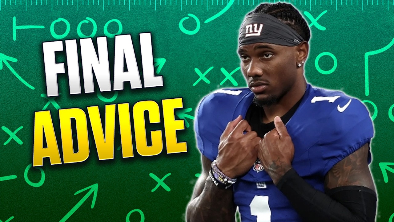 ⁣FINAL Week 1 Start/Sit Cheat Sheet! LIVE Q&A + Actives/Inactives News | 2026 Fantasy Football