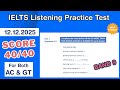 IELTS Listening Practice Test 2025 With Answers 12.12.2025 - Test #171