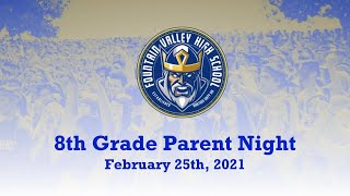 8th Grade Parent Night 2021   HD 1080p