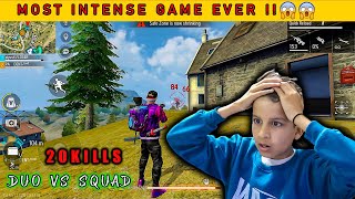 BR RANK Duo vs Squad │20 kills 😱 Free fire Gameplay 😍 screenshot 5