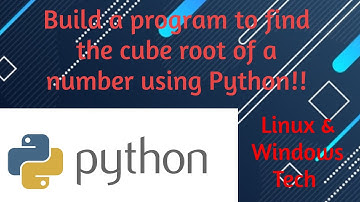 Build a program to find the cube root of a number using Python.