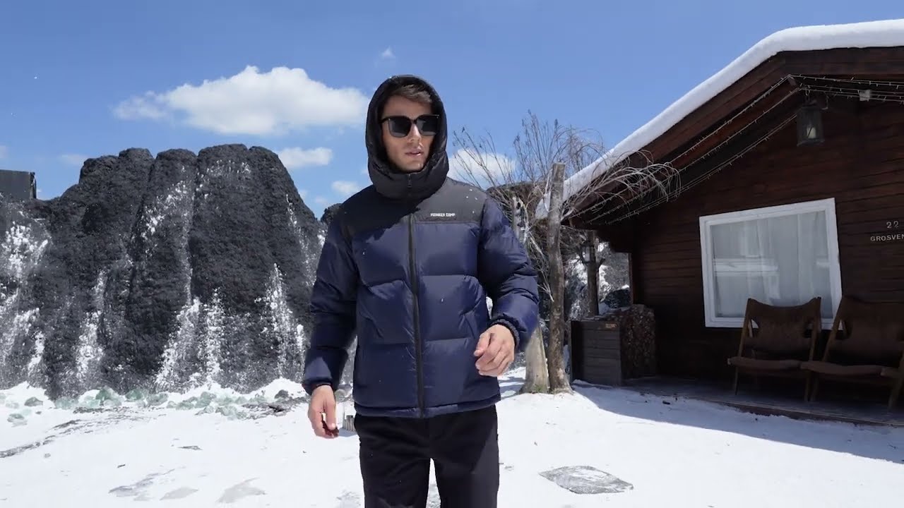 Pioneer Camp Men's Down Jacket 700 Fill Winter Insulated Puffer Jacket Waterproof Puffy Coat