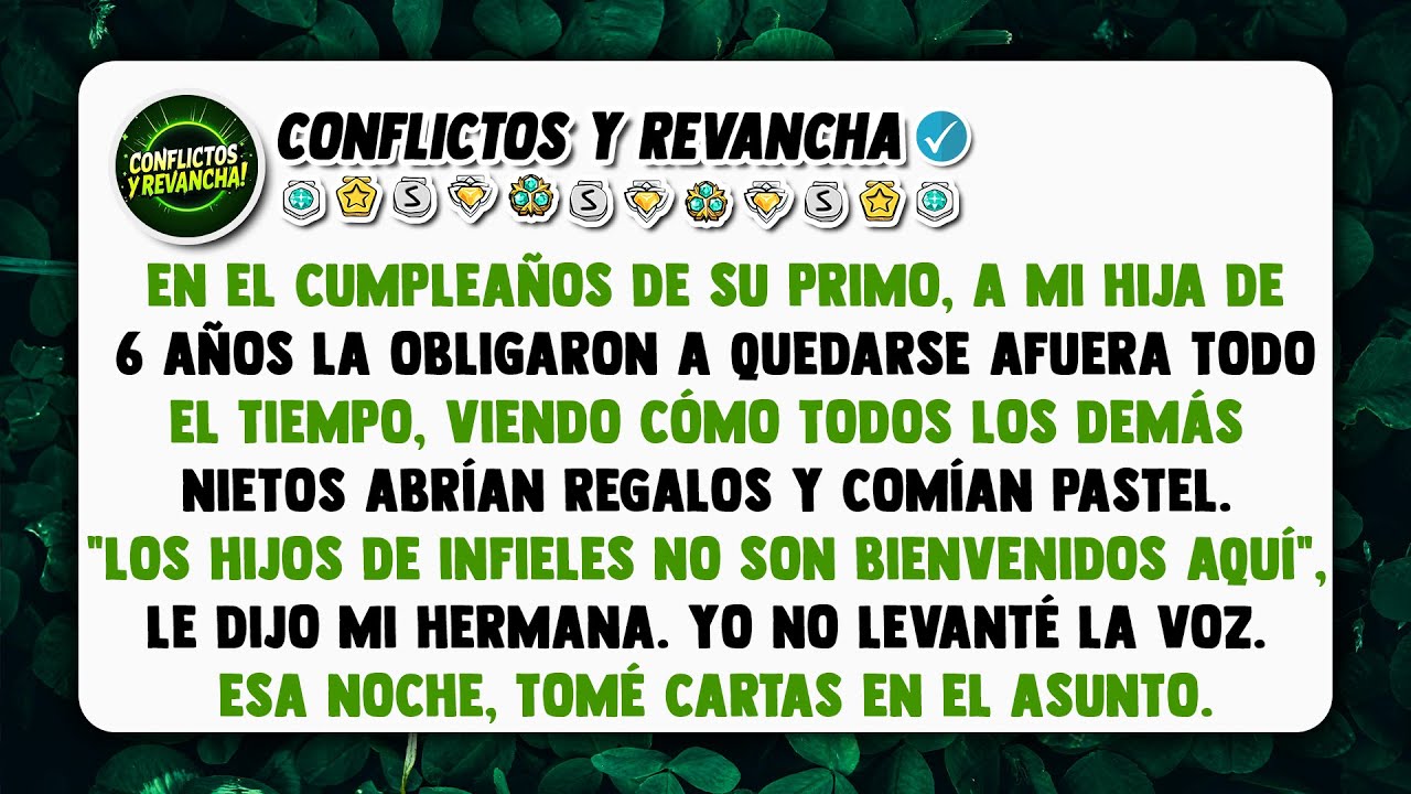 En el cumpleaños de su primo, a mi hija de 6 años la obligaron a quedarse afuera todo el tiempo...