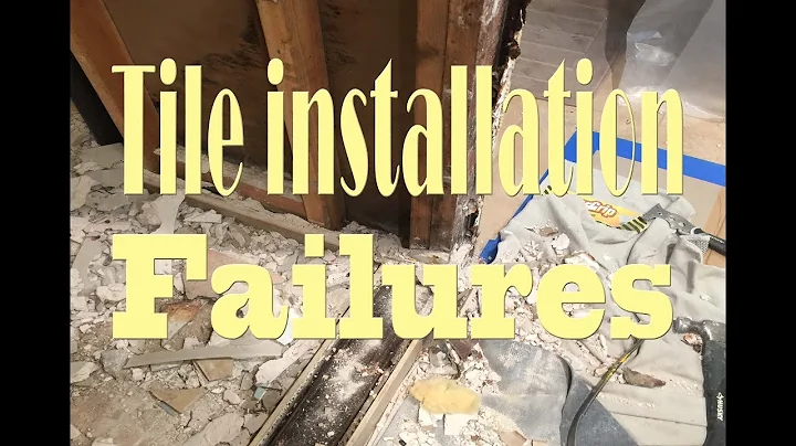 Failures of Tile installations, Showers, floors bad tile work gone bad.