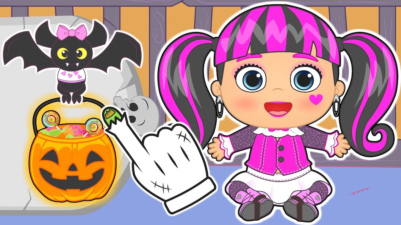 👶 BEBÉ LILY 👶 Disfraz de Chica Drácula! Especial Halloween | Dibujos animados infantiles