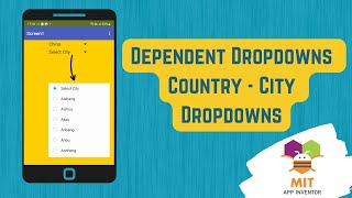 Dependent Dropdown in MIT App Inventor | Country City Dropdowns | App Inventor Connected Dropdowns screenshot 5