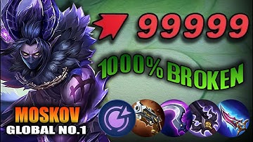 I FINALLY FOUND THE BEST MOSKOV ONE SHOT CRIT BUILD AND EMBLEM FOR 2024🔥 (DAMAGE HACK) - MUST TRY