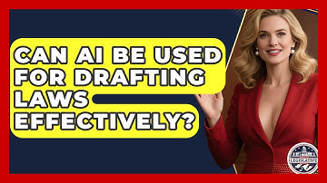 Can AI Be Used for Drafting Laws Effectively? - Inside the Legislative Branch