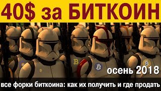 40$ за биткоин: 6 форков биткоина - как их получить и где продать.