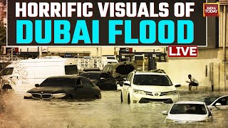 Dubai Flood LIVE News: Floods In Dubai Wreak Havoc | Visuals Of Floods In Dubai | Dubai News LIVE