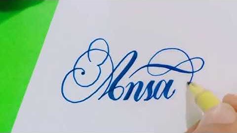 Ansa Name Design | Ansa Name Signature | Calligraphy - akdesigner