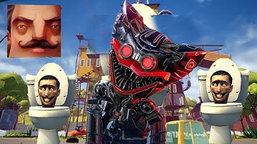 Hello Neighbor - My New Neighbor Huggy Wuggy Robot Final History Gameplay Walkthrough