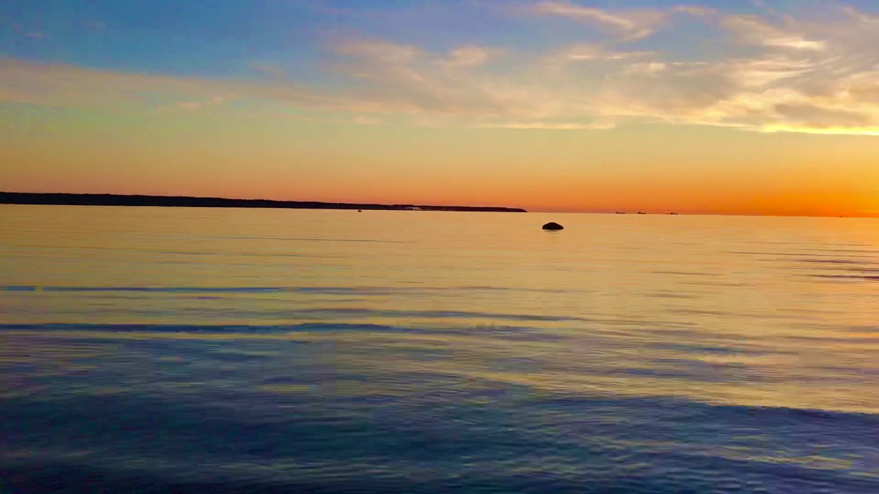 Stroomi Beach, Beautiful Sunset 🧡 - Tallinn, Estonia