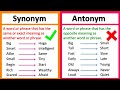 synonyms and antonyms for all competitive exam