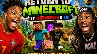 Return To Minecraft ft. iShowSpeed & Kai (Official Trailer) reaction by -Bittu 