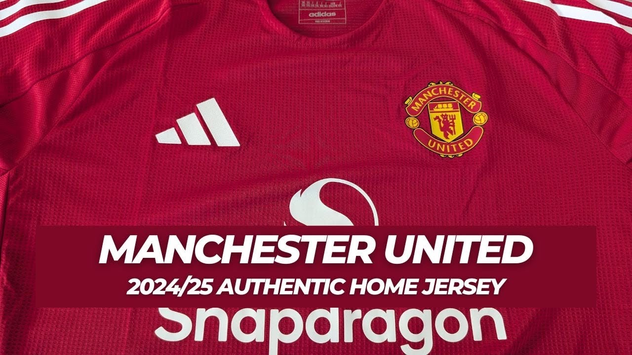Manchester United Authentic Home Jersey - 2024/25 Review - YouTube