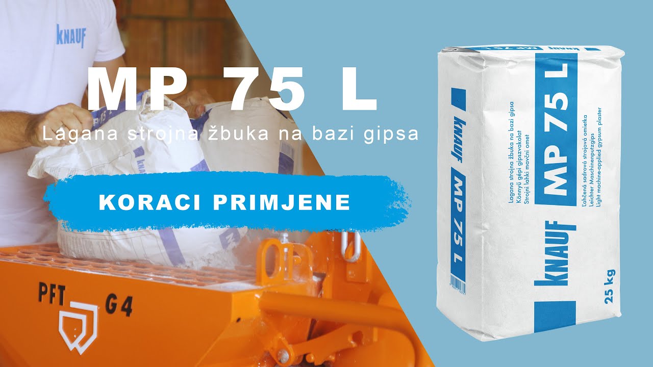 MP 75L - Lagana strojna žbuka na bazi gipsa