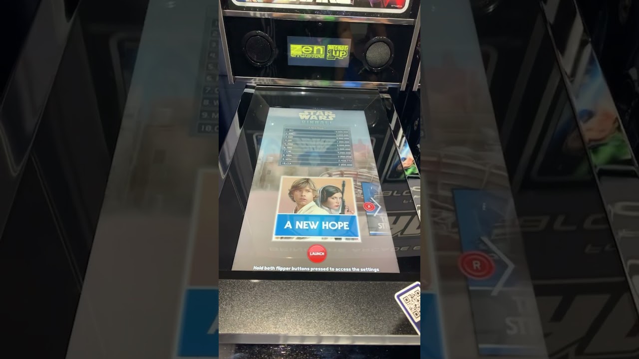 Arcade 1up Star Wars digital Pinball game 