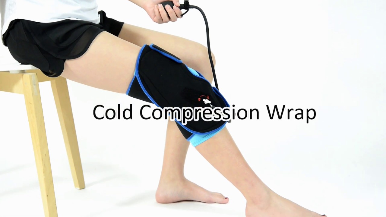 EVERCRYO Knee Cold Compression Wrap Use for Cold Compression Therapy