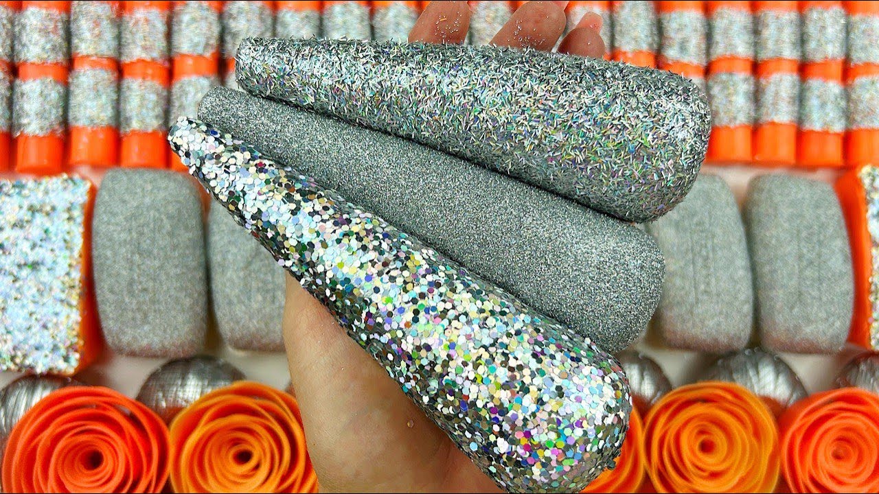 [ASMR]Compilation set★ASMR SOAP★Crushing soap★Cutting soap cubes★FOAM&GLITTER&STARCH★