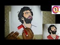 طريقة رسم محمد صلاح فى المونديال تعليم الرسم للمبتدئين