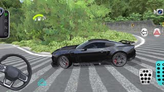 New Black Mustang Muscle Car For Mountains - 3D Driving Class 2025 - gameplay car Android ios screenshot 2