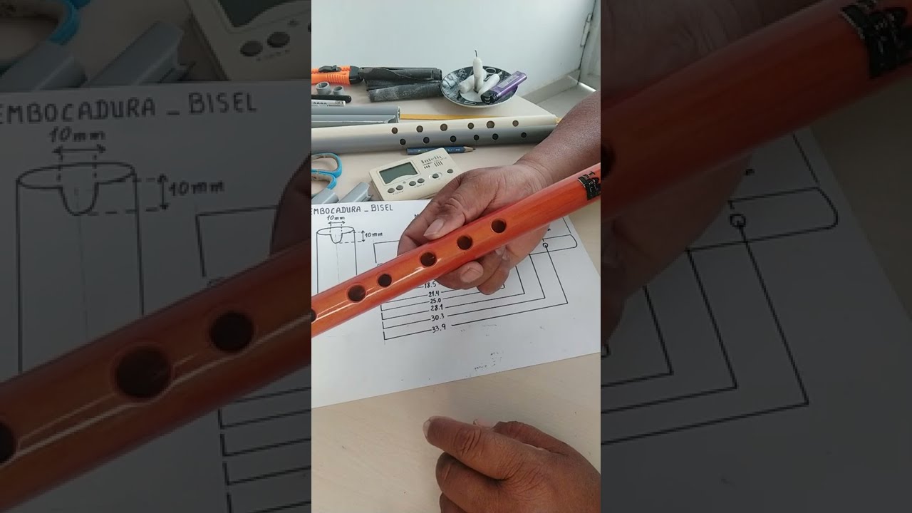 Cómo hacer una quena con tubo plástico PVC en SOL MAYOR